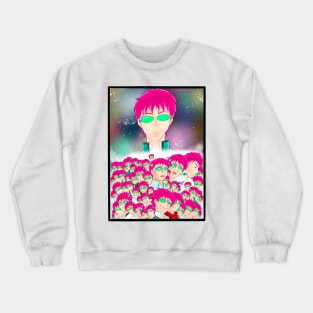 Many Faces of Saiki Crewneck Sweatshirt